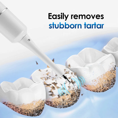 Electric Teeth Cleaner 6-Gear Modes Portable Toothbrush Tartar Remover High Frequency Vibration Tartar Cleaning Whitening Teeth