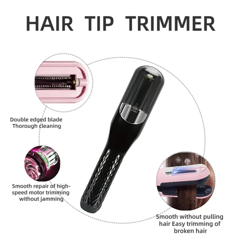 Hair Ends Trimmer Split Remover Dry Damaged Brittle Professional Automatic Trim Split for Women Cordless Hair Cutting Machine