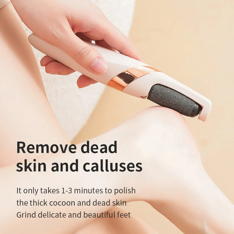 Electric Foot Grinder Portable Replaceable Roller Foot File Pedicure Tool for Heel Dry Dead Skin Callus Removal Home Salon Use