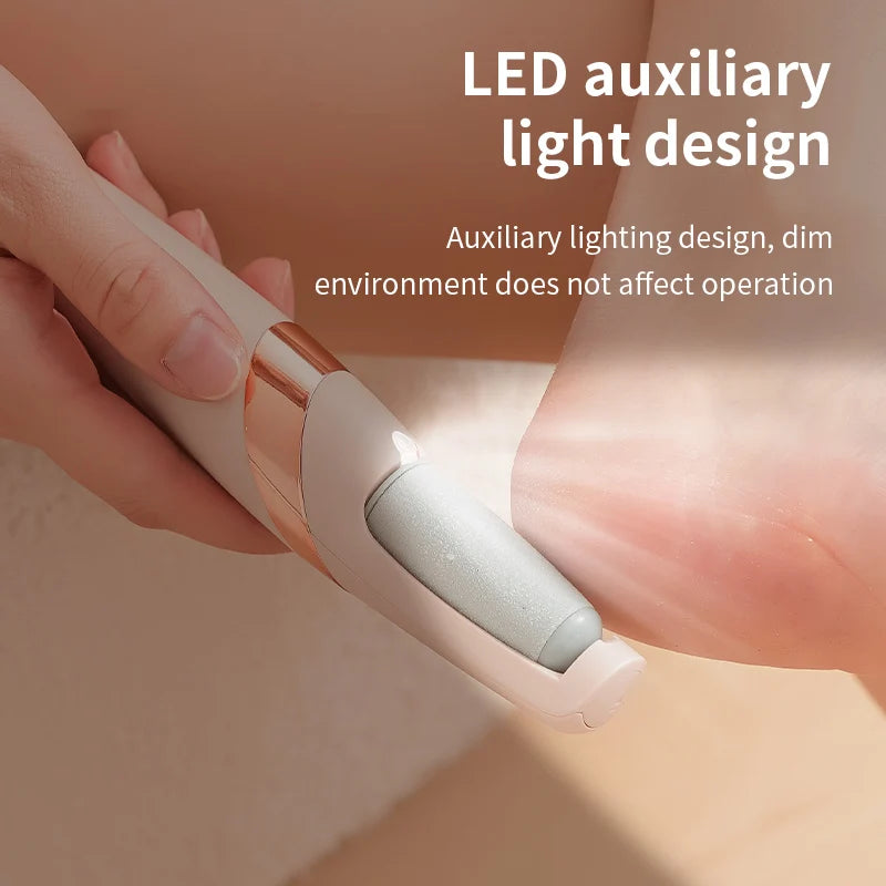 Electric Foot Grinder Portable Replaceable Roller Foot File Pedicure Tool for Heel Dry Dead Skin Callus Removal Home Salon Use