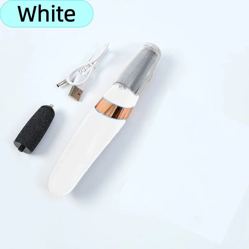 Electric Foot Grinder Portable Replaceable Roller Foot File Pedicure Tool for Heel Dry Dead Skin Callus Removal Home Salon Use