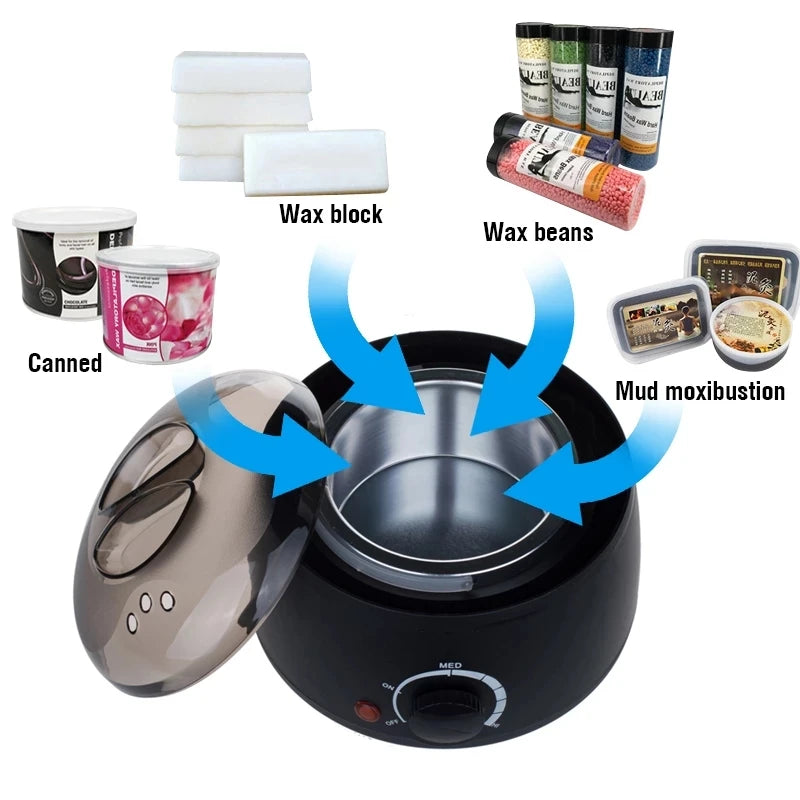 2026 200ML Wax Heater Hot Wax Machine Wax Warmer for Hair Removal Waxing Machine Electric Wax Melting Pot Epilator Quick Heater