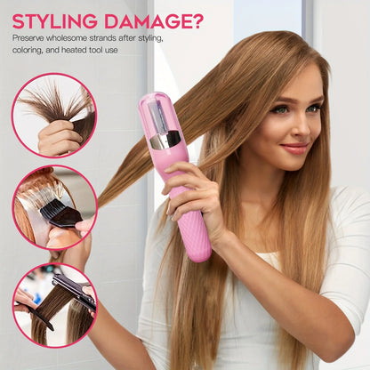 Hair Ends Trimmer Split Remover Dry Damaged Brittle Professional Automatic Trim Split for Women Cordless Hair Cutting Machine